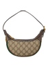 Ophidia Small Shoulder Bag in GG Supreme, £495, Handbags, Beige, Canvas, Front view